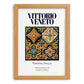 Vittorio Veneto, Italy – Travel Poster, set in oak frame