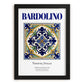 Bardolino, Italy – Vintage Travel Poster, in sleek black frame