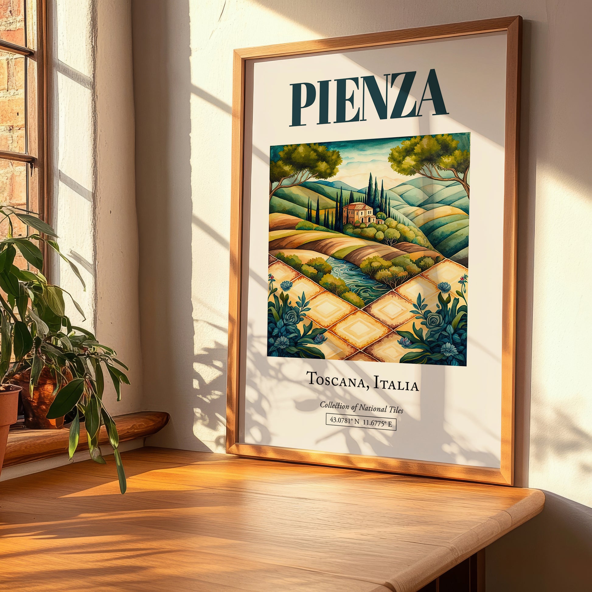 Pienza, Italy – Travel Wall Decor, clean layout with no caption