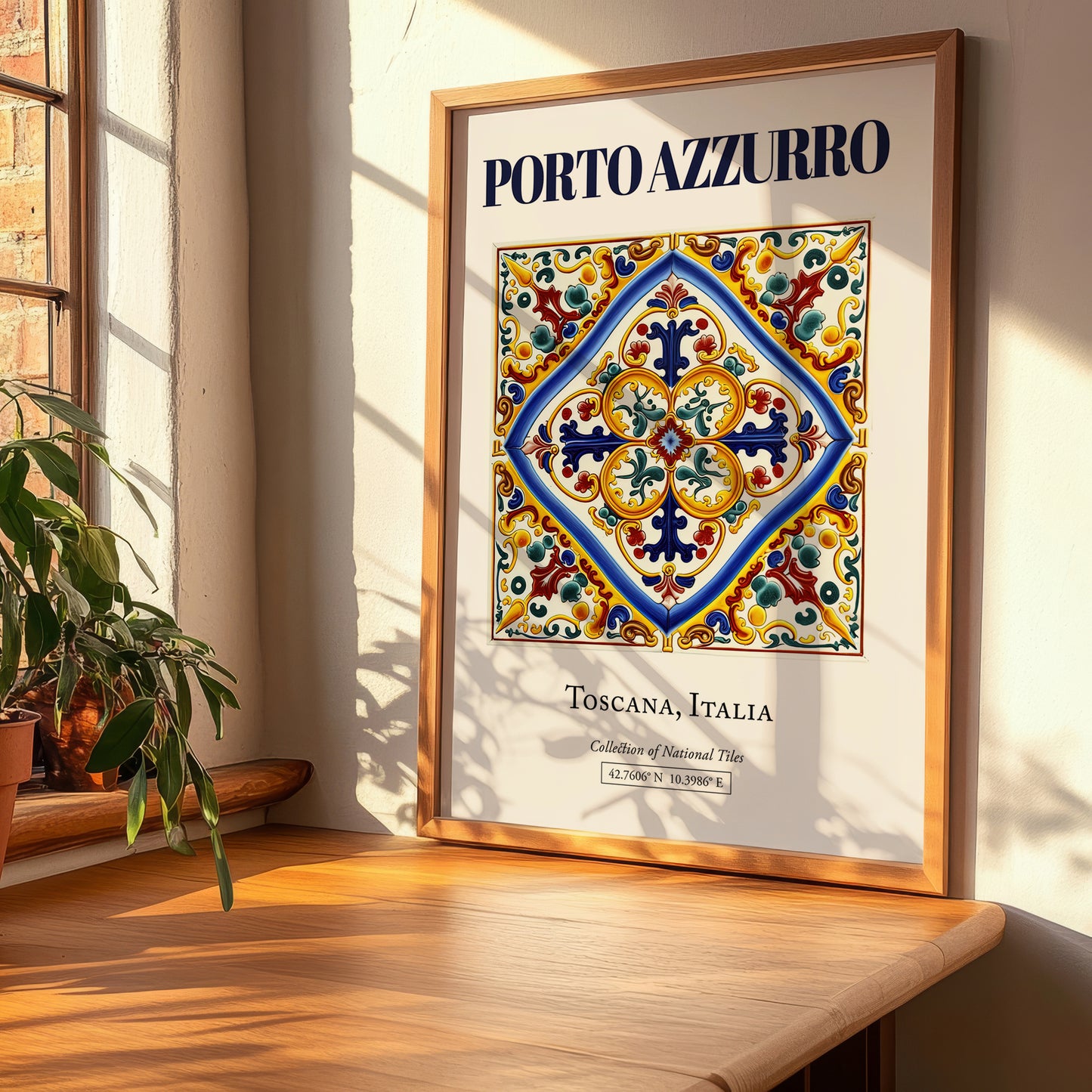 Porto Azzurro, Italy – Travel Poster, clean layout with no caption