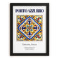 Porto Azzurro, Italy – Travel Poster, in sleek black frame
