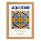 Acqui Terme, Italy – Retro Travel Poster, set in oak frame
