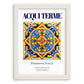 Acqui Terme, Italy – Retro Travel Poster, placed in minimal white frame