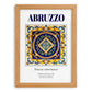 Abruzzo, Italy – Travel Destination Art, set in oak frame