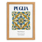 Puglia (Apulia), Italy – Travel Poster, set in oak frame