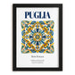 Puglia (Apulia), Italy – Travel Poster, in sleek black frame