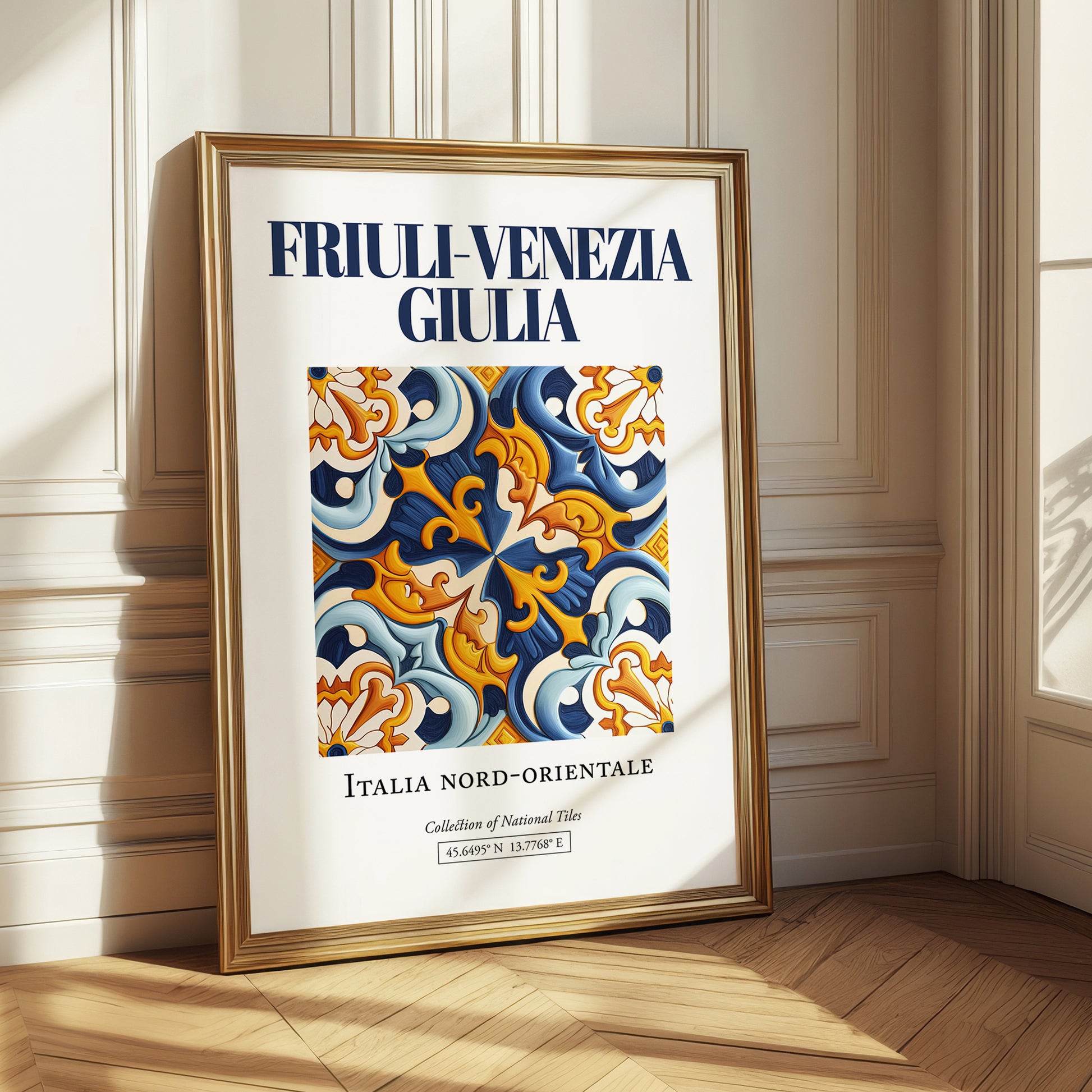 Friuli-Venezia Giulia, Italy – World Heritage Travel Poster, styled in a charming Paris street view