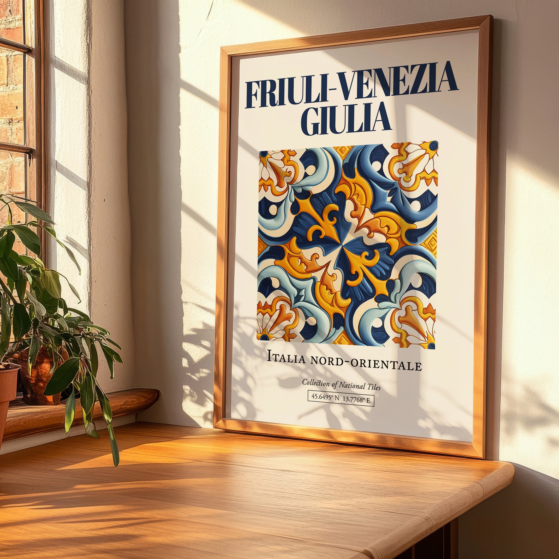 Friuli-Venezia Giulia, Italy – World Heritage Travel Poster, clean layout with no caption