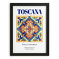 Toscana (Tuscany), Italy – Travel Wall Decor, in sleek black frame