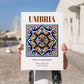 Umbria, Italy – Travel Wall Art, no-text version framed in wood