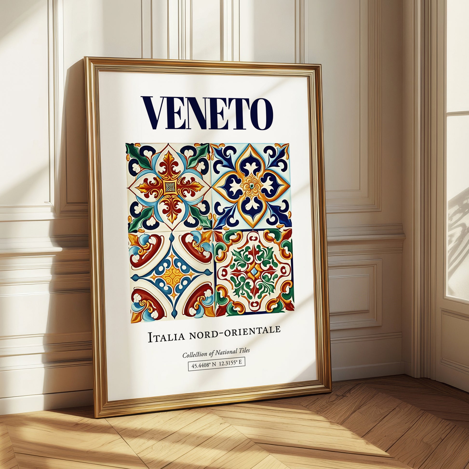 Veneto, Italy – Travel Poster, styled in a charming Paris street view