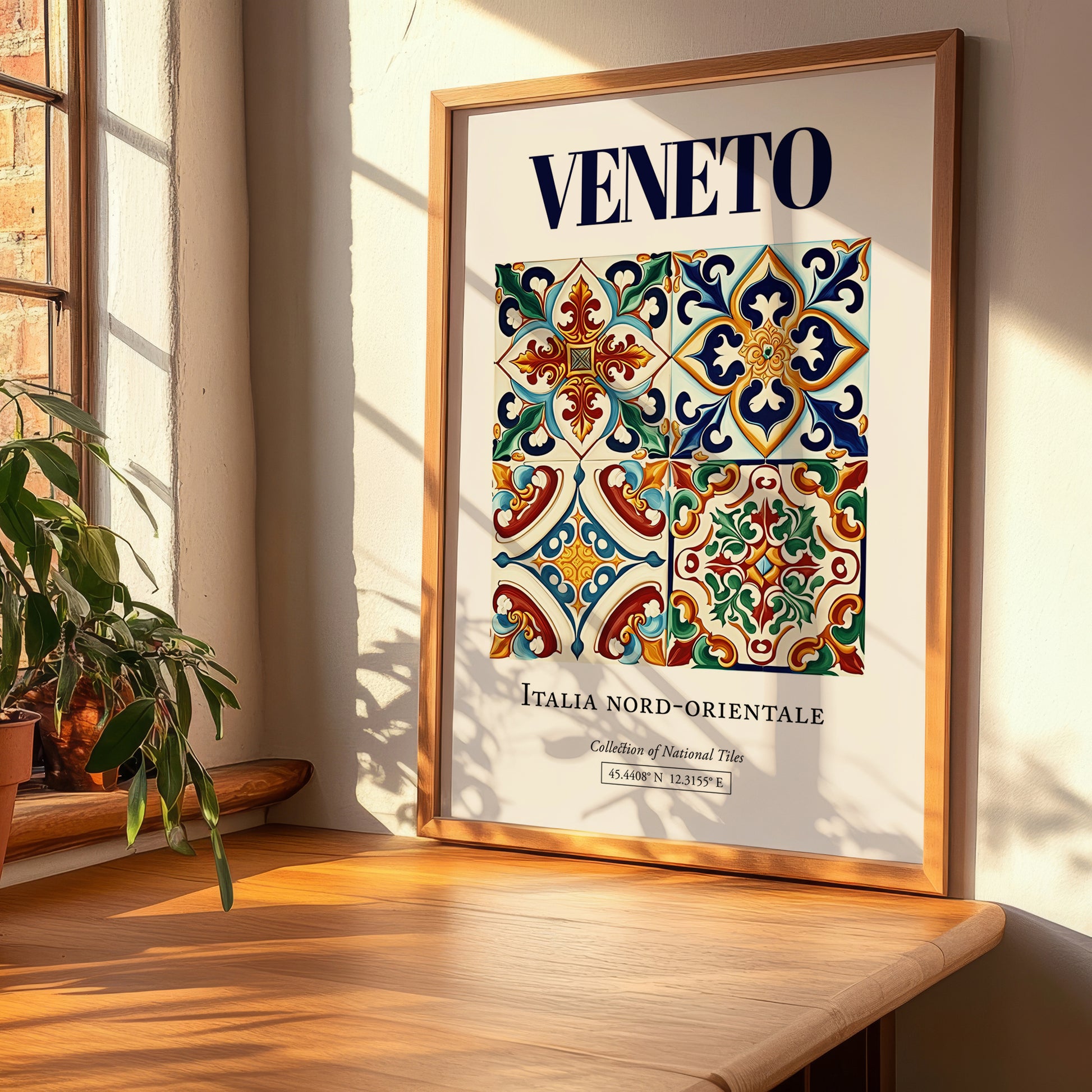 Veneto, Italy – Travel Poster, clean layout with no caption