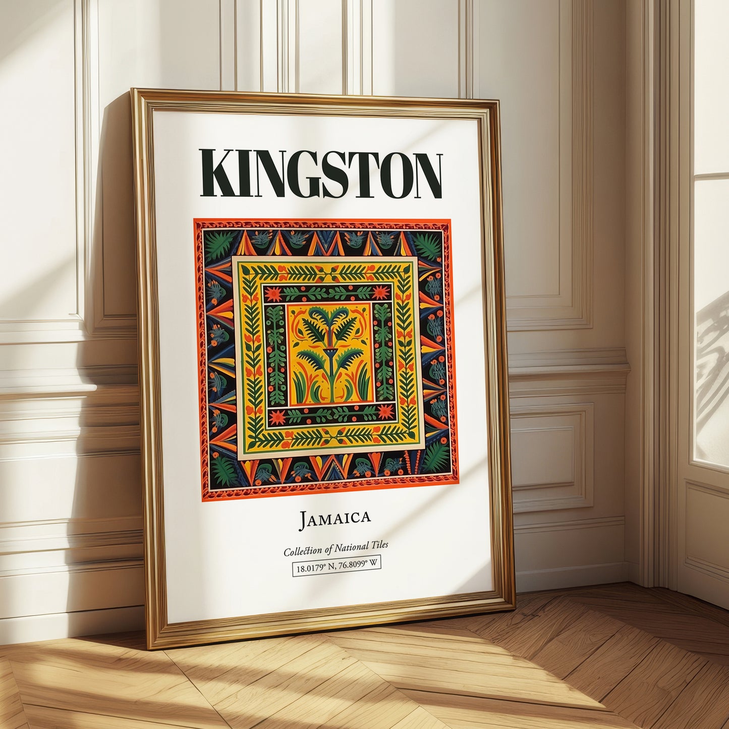 Kingston, Jamaica – Travel Wall Art, styled in a charming Paris street view