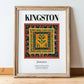 Kingston, Jamaica – Travel Wall Art, in wooden frame leaning on the floor