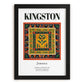 Kingston, Jamaica – Travel Wall Art, in sleek black frame