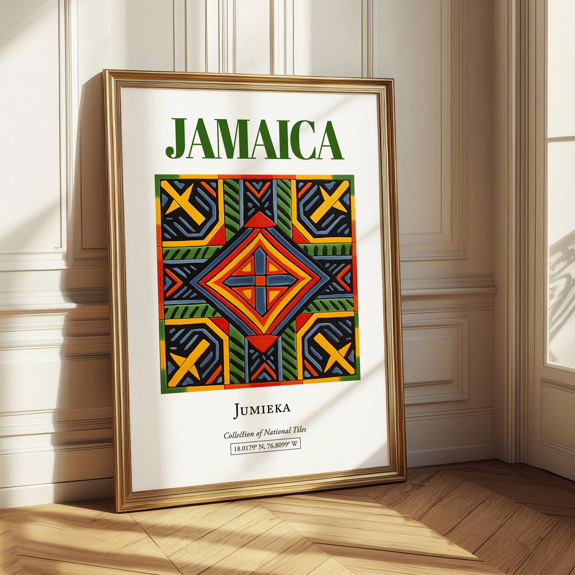 Jamaica, Jamaica – Travel Poster, styled in a charming Paris street view