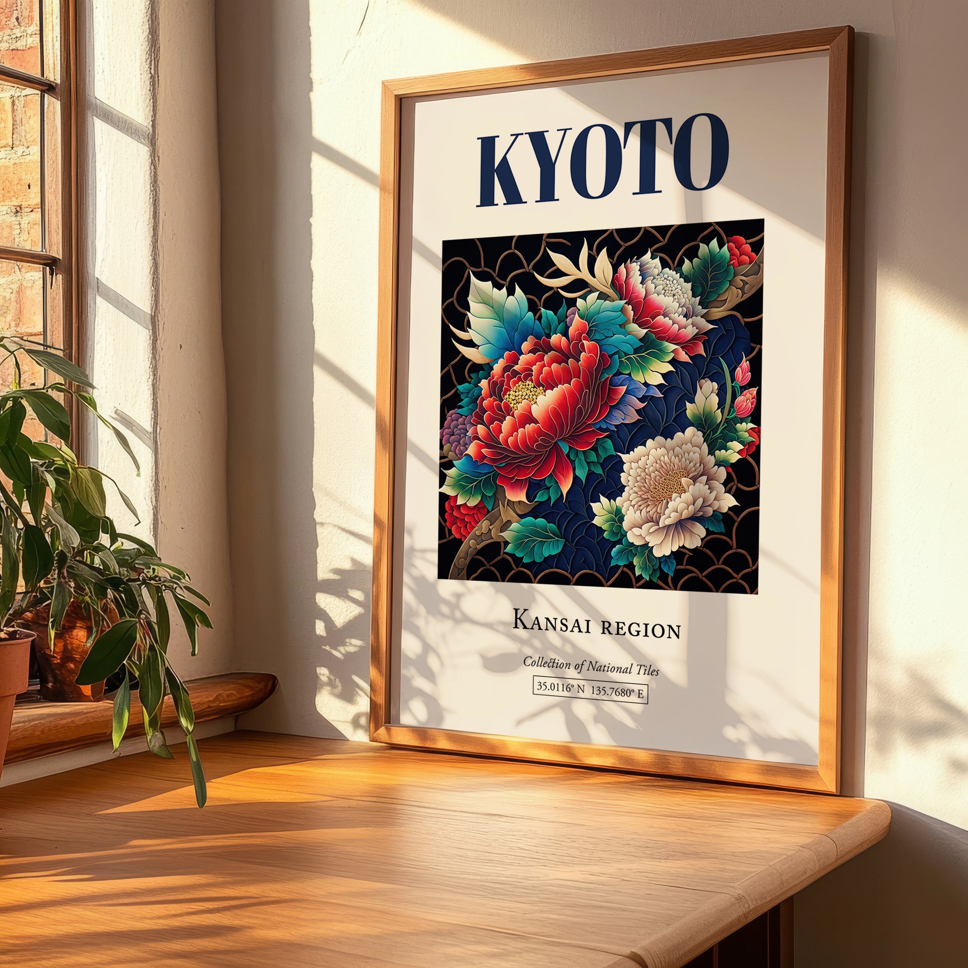 Kyoto, Japan – Travel Poster, clean layout with no caption