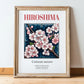 Hiroshima, Japan – Travel Destination Art, in wooden frame leaning on the floor