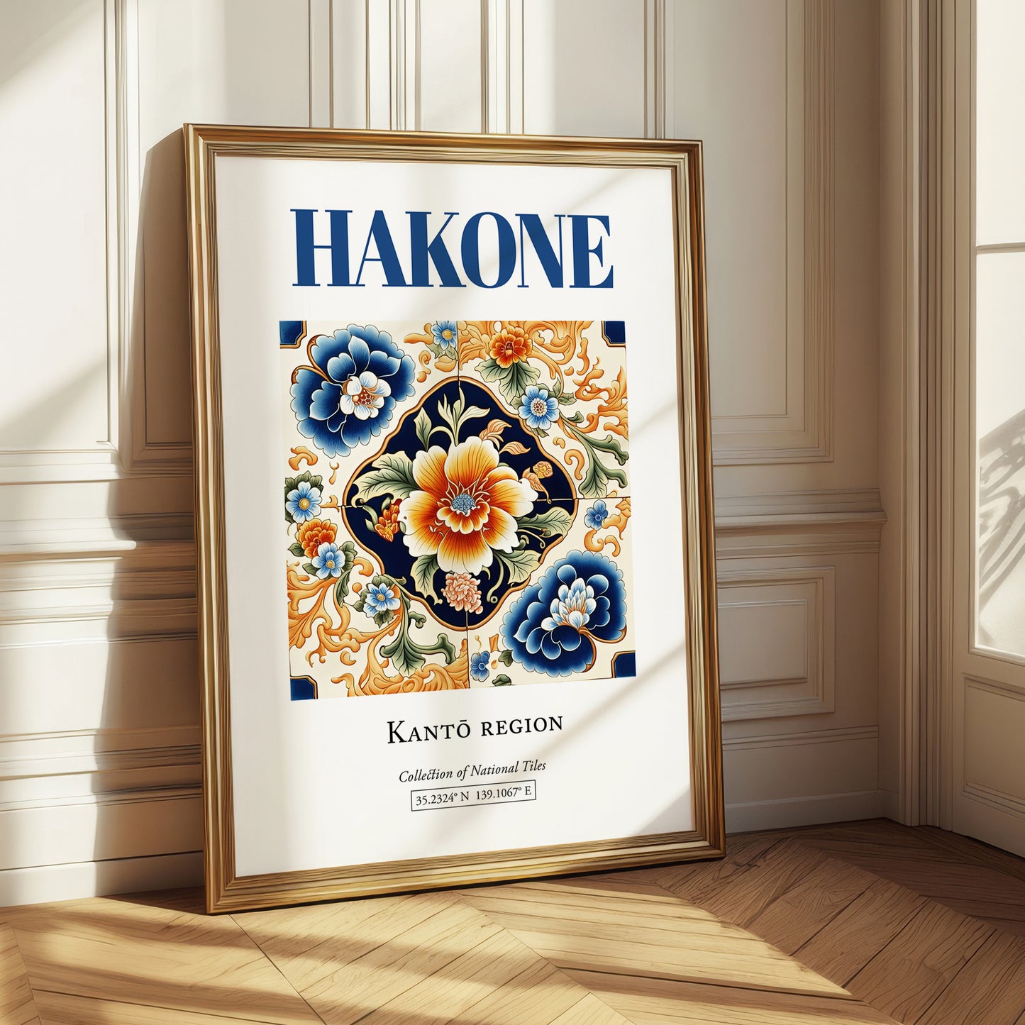 Hakone, Japan – Travel Poster, styled in a charming Paris street view