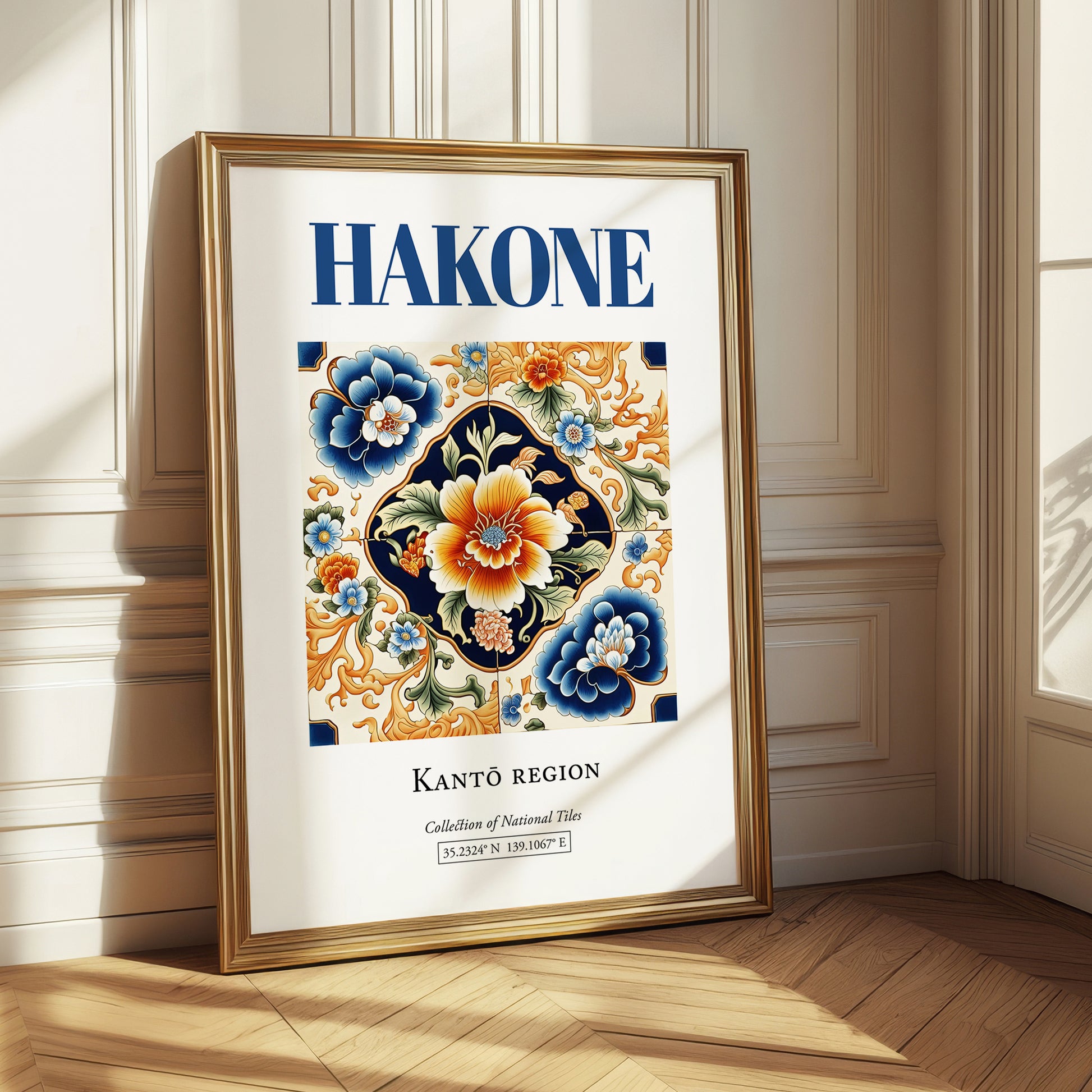Hakone, Japan – Travel Poster, styled in a charming Paris street view
