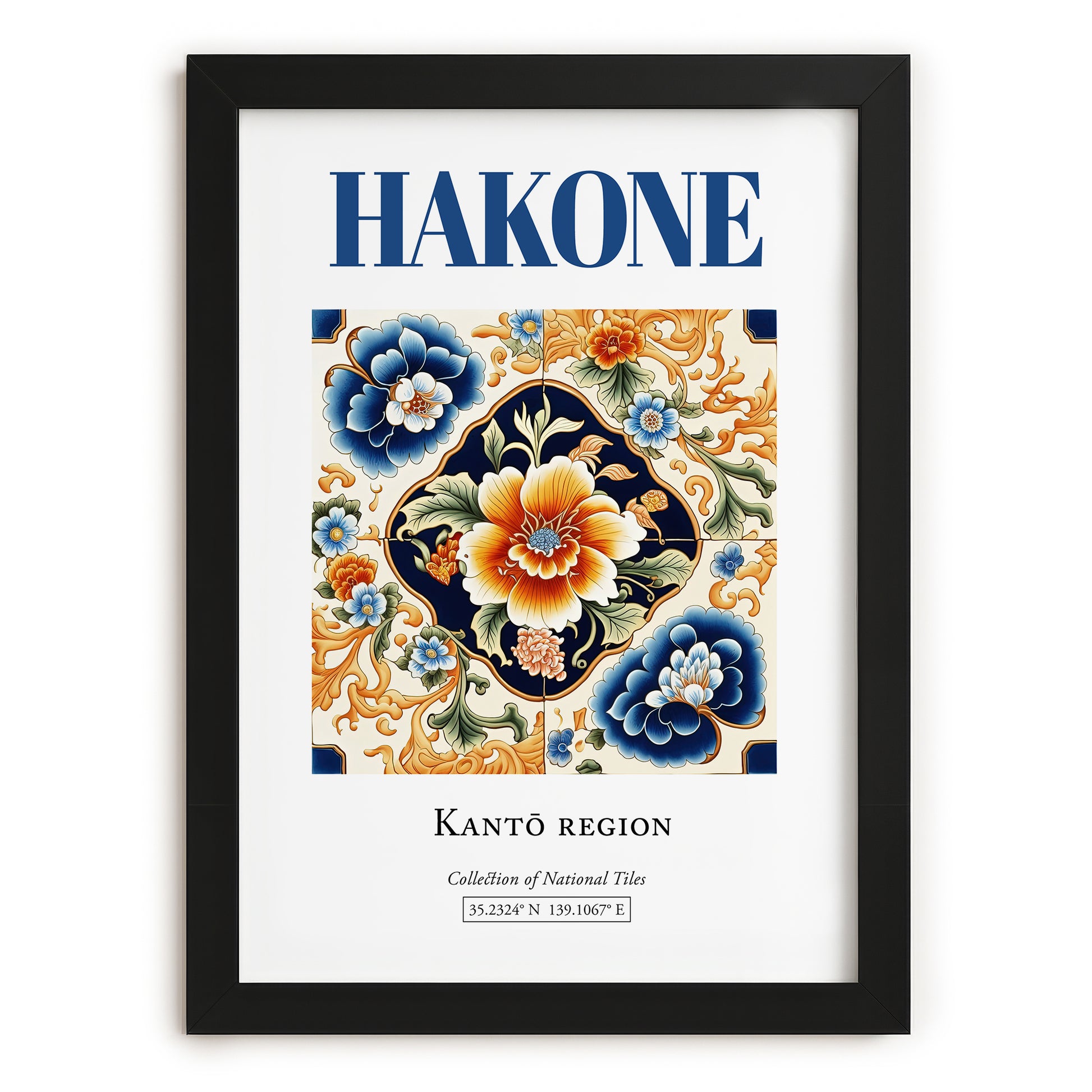 Hakone, Japan – Travel Poster, in sleek black frame