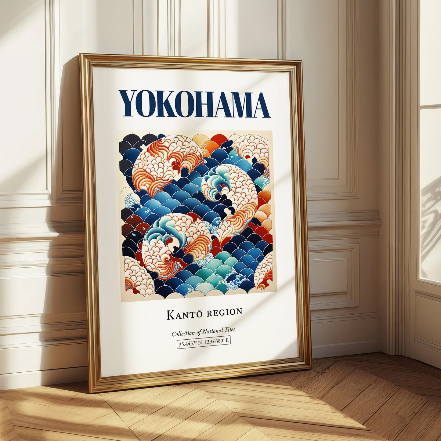 Yokohama, Japan – Travel Destination Art, styled in a charming Paris street view
