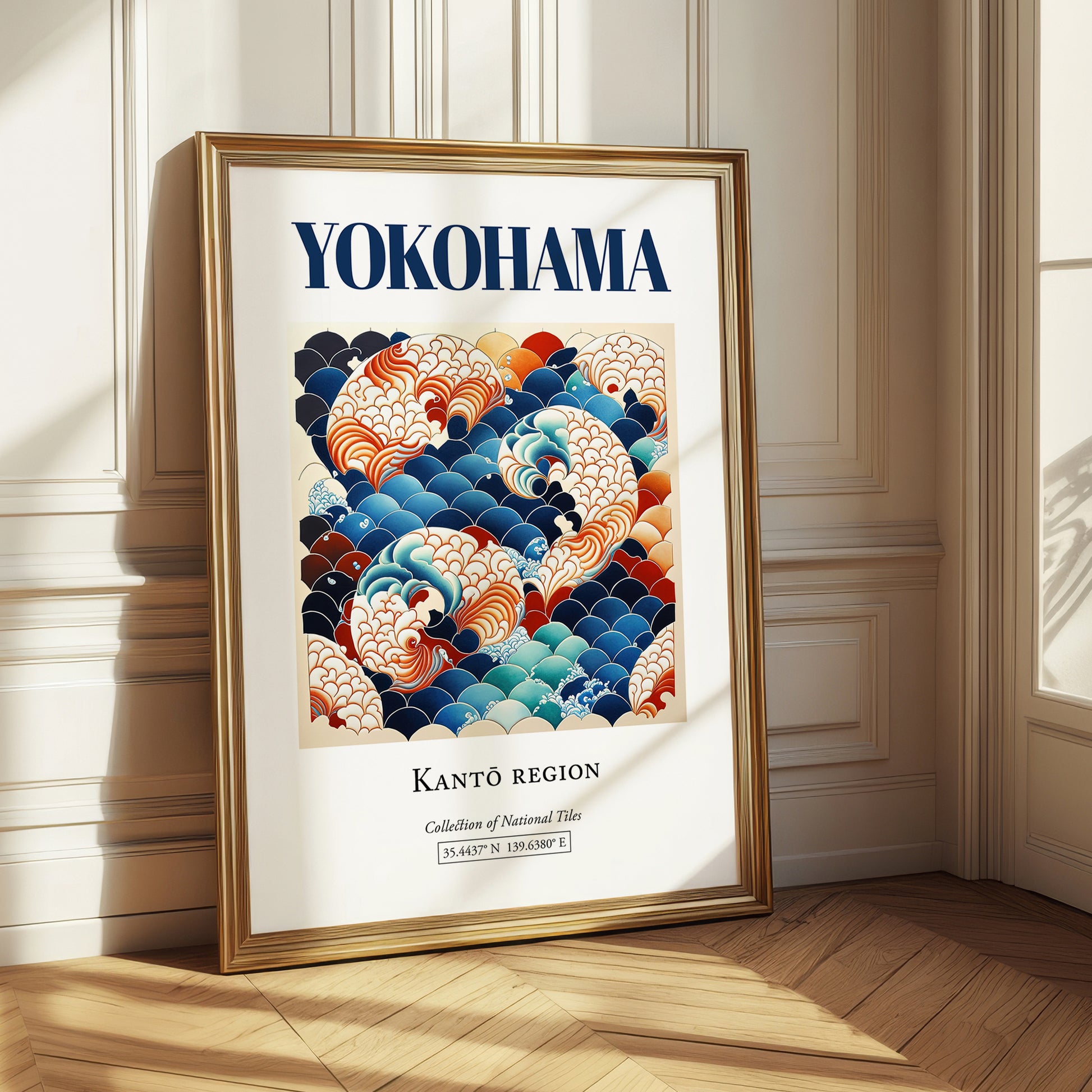Yokohama, Japan – Travel Destination Art, styled in a charming Paris street view