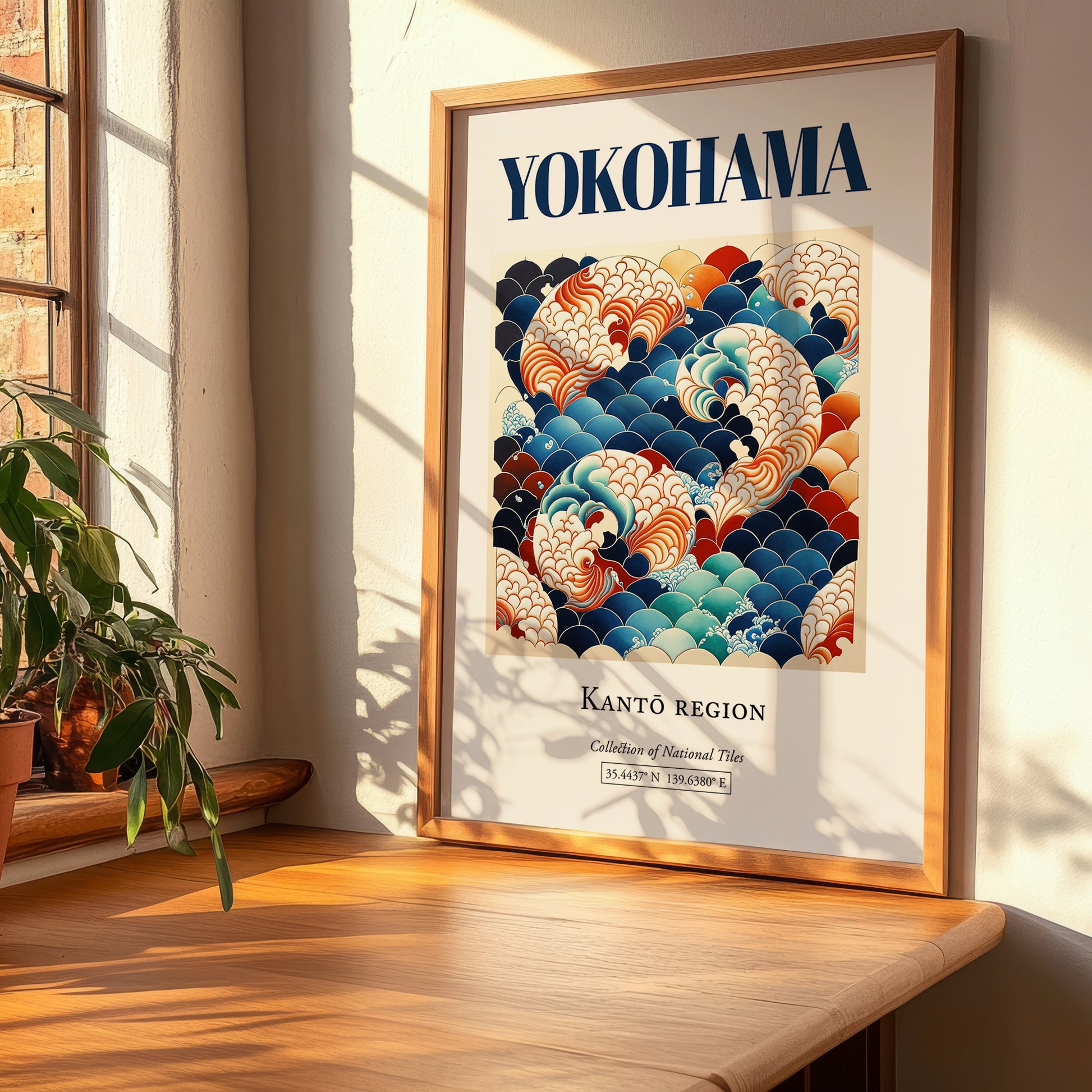 Yokohama, Japan – Travel Destination Art, clean layout with no caption