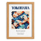 Yokohama, Japan – Travel Destination Art, set in oak frame