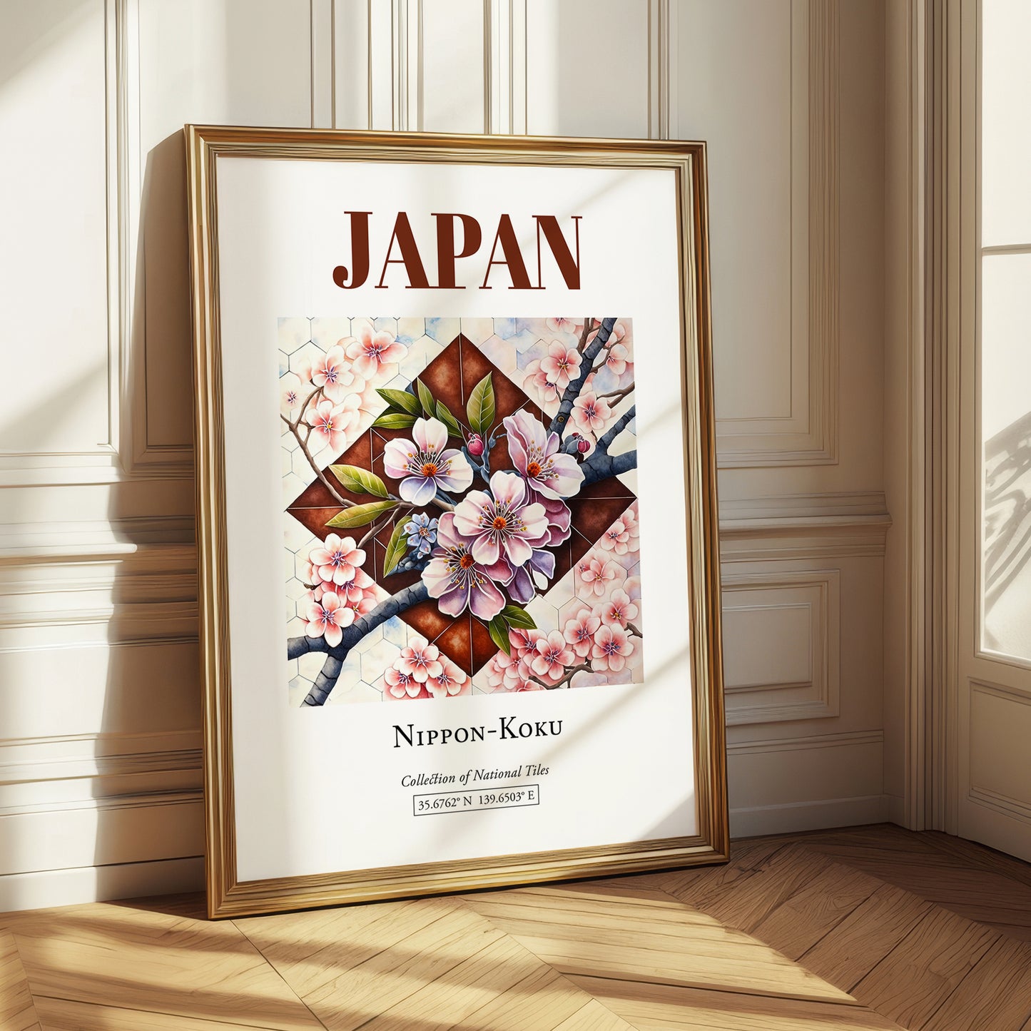 Japan, Nihon-koku – Travel Wall Decor, styled in a charming Paris street view