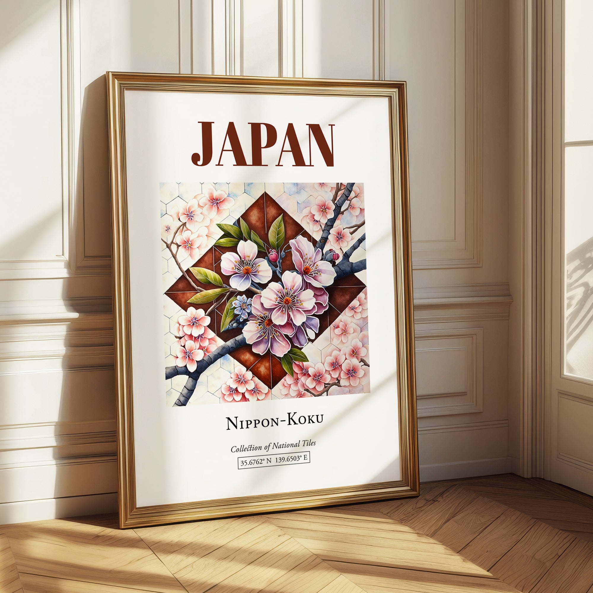 Japan, Nihon-koku – Travel Wall Decor, styled in a charming Paris street view