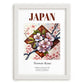 Japan, Nihon-koku – Travel Wall Decor, placed in minimal white frame