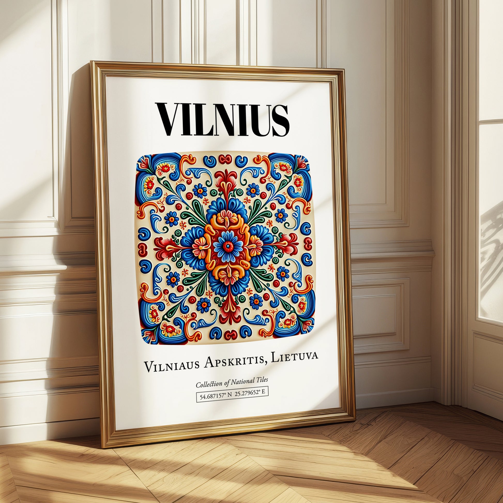 Vilnius, Lithuania – Travel Print, styled in a charming Paris street view