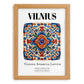 Vilnius, Lithuania – Travel Print, set in oak frame