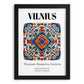 Vilnius, Lithuania – Travel Print, in sleek black frame