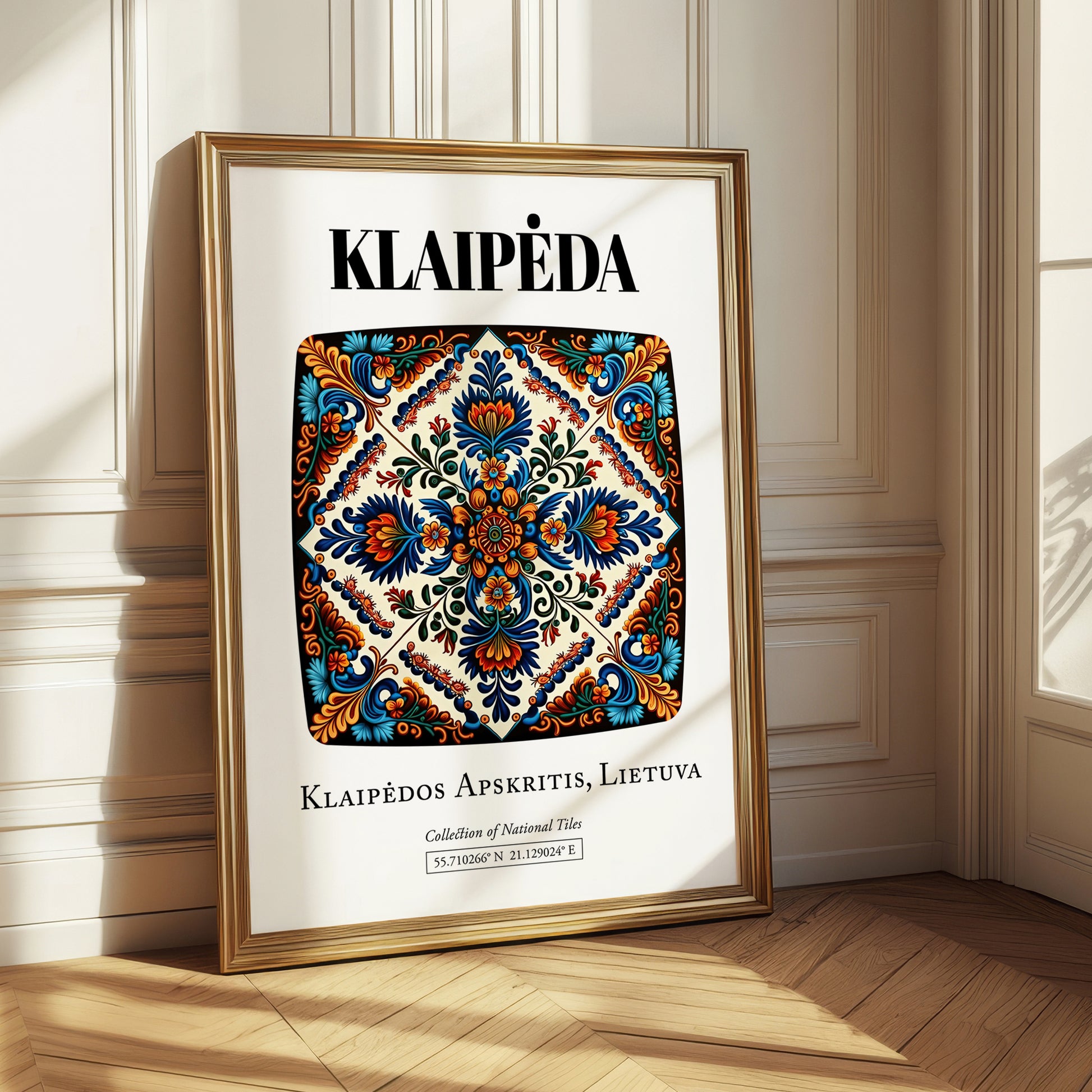 Klaipėda, Lithuania – Cityscape Wall Art, styled in a charming Paris street view