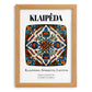 Klaipėda, Lithuania – Cityscape Wall Art, set in oak frame