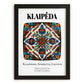Klaipėda, Lithuania – Cityscape Wall Art, in sleek black frame