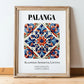 Palanga, Lithuania – Travel Wall Art, in wooden frame leaning on the floor