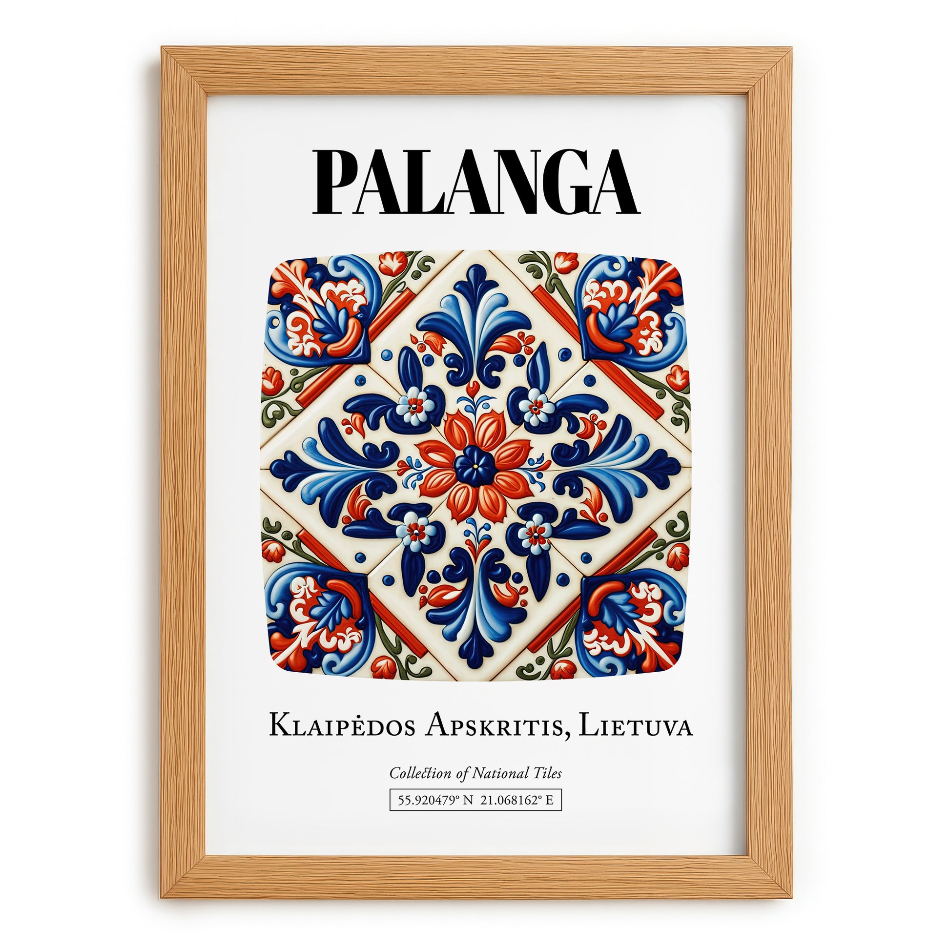 Palanga, Lithuania – Travel Wall Art, set in oak frame