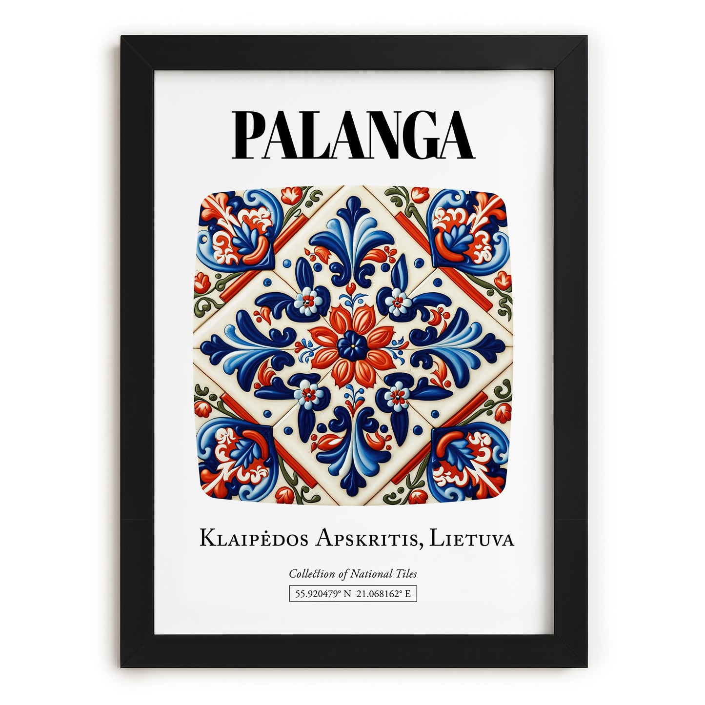 Palanga, Lithuania – Travel Wall Art, in sleek black frame