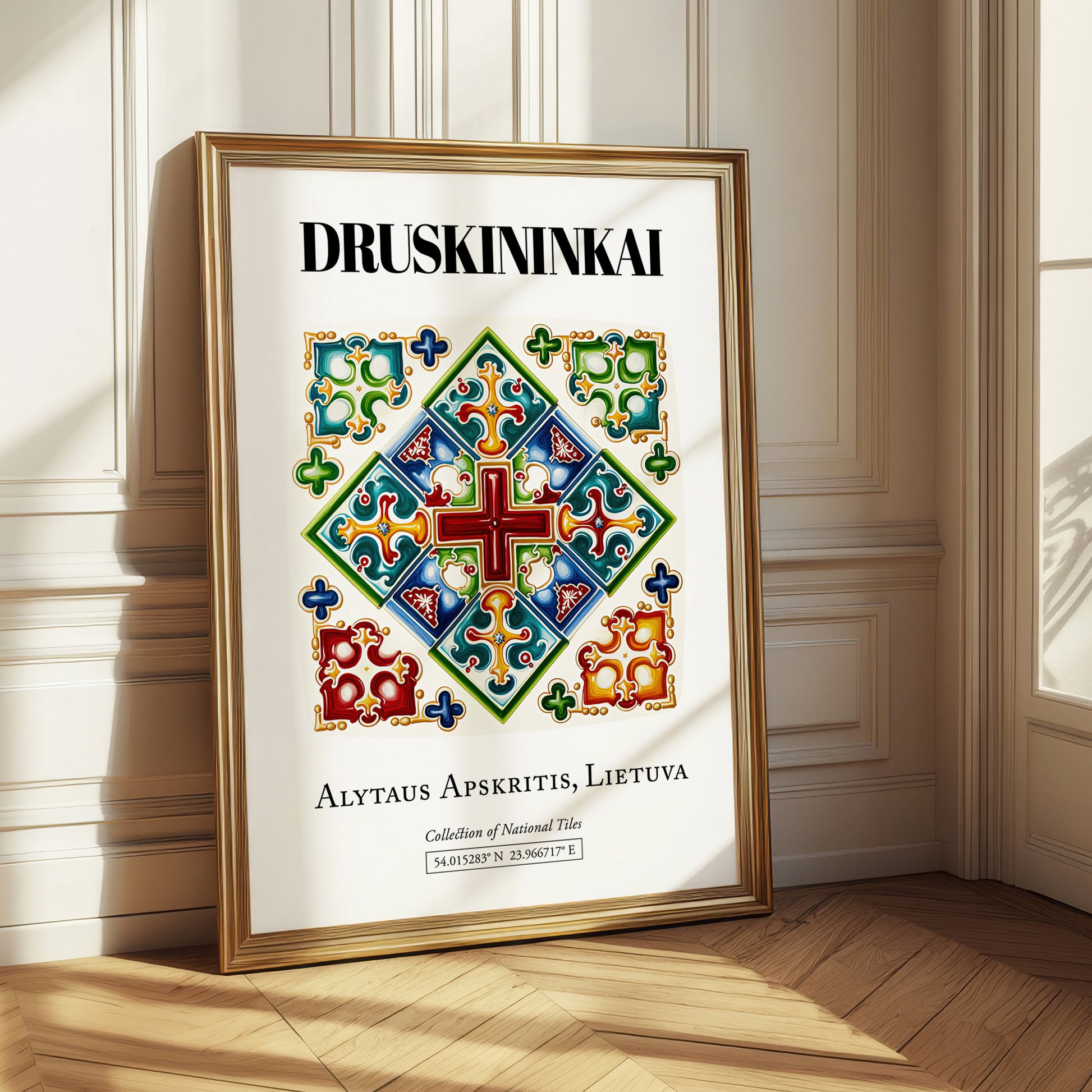 Druskininkai, Lithuania – Cultural Heritage Wall Art, styled in a charming Paris street view