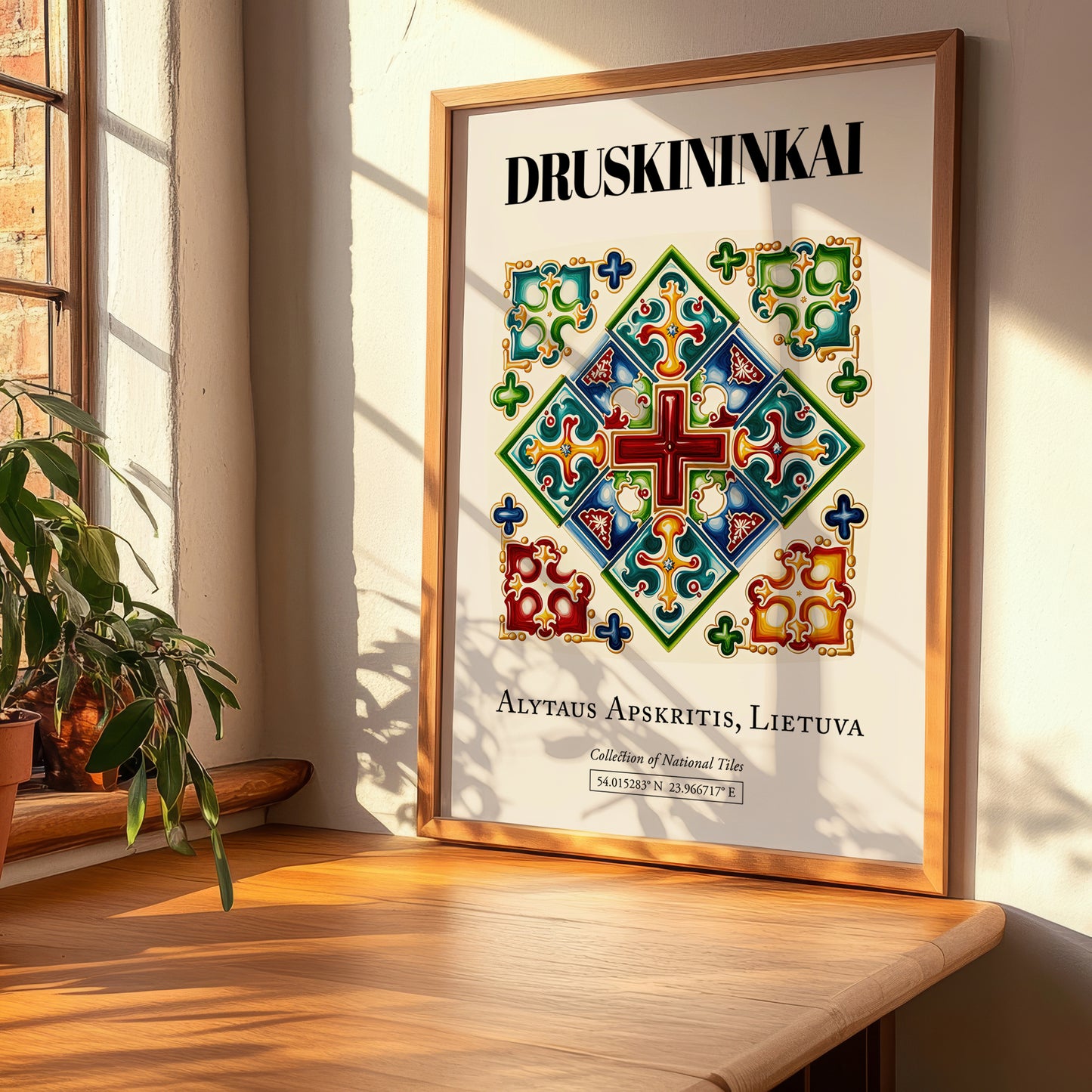 Druskininkai, Lithuania – Cultural Heritage Wall Art, clean layout with no caption