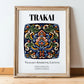 Trakai, Lithuania – Travel Poster, in wooden frame leaning on the floor