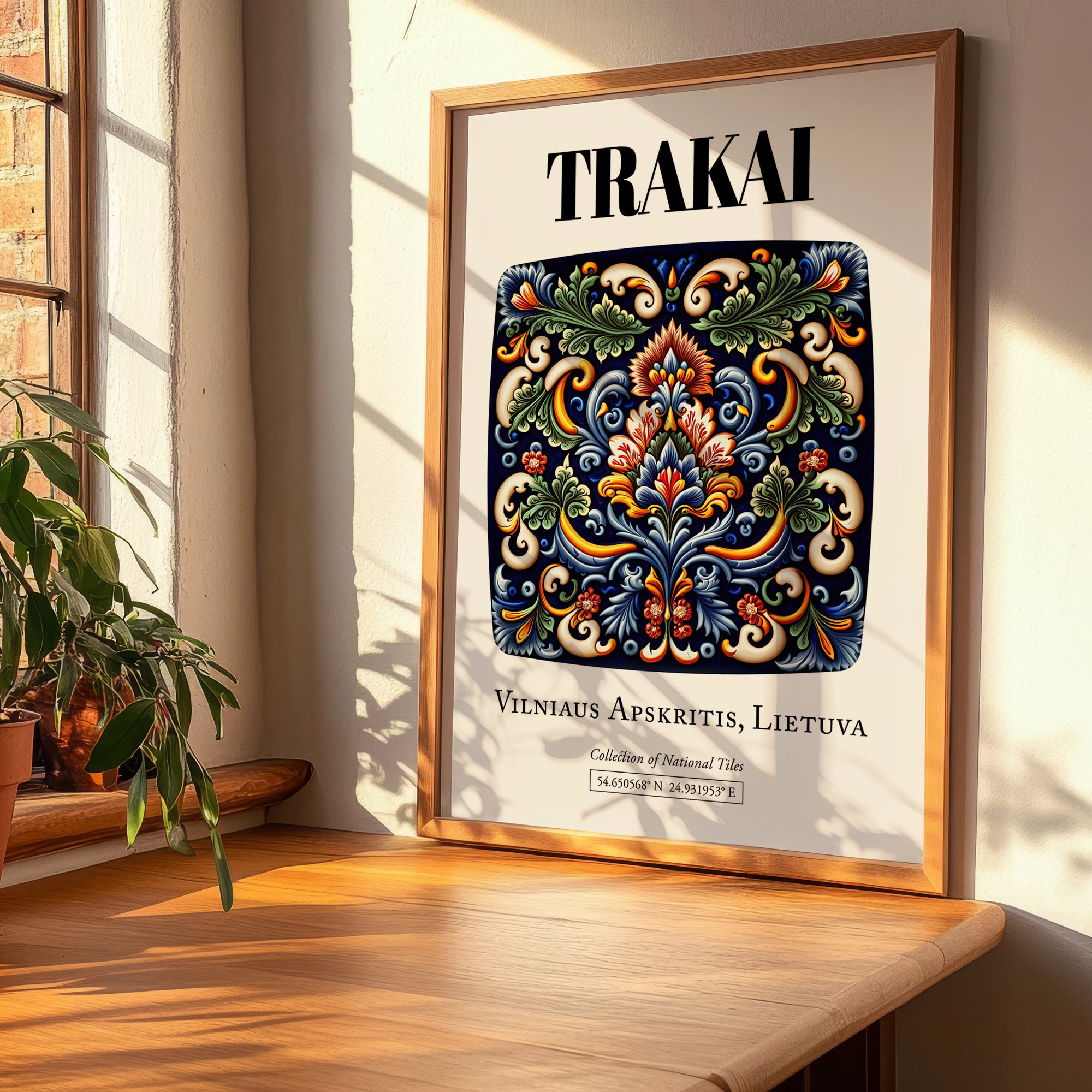 Trakai, Lithuania – Travel Poster, clean layout with no caption