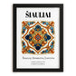 Šiauliai, Lithuania – Cityscape Wall Art, in sleek black frame