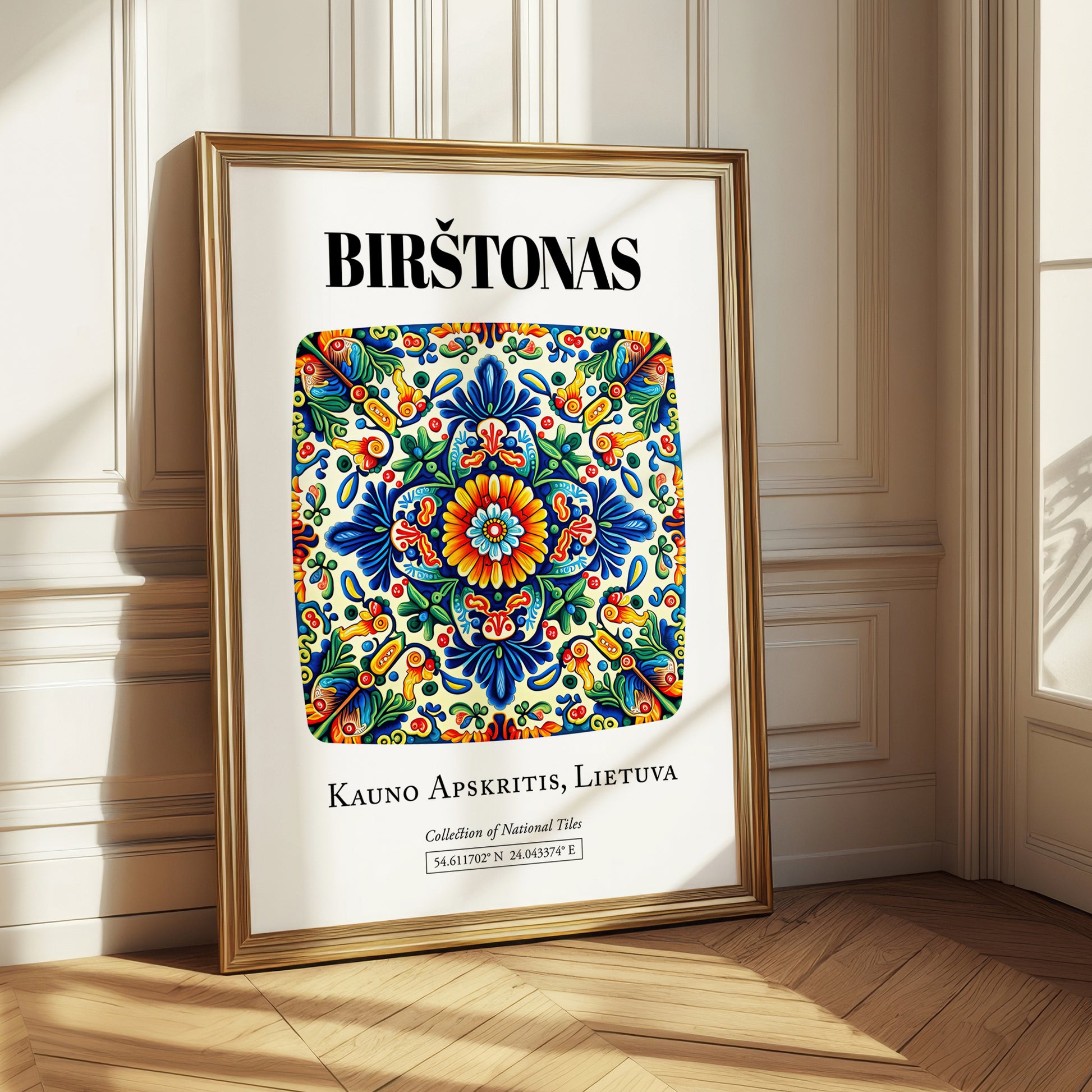 Birštonas, Lithuania – Travel Wall Art, styled in a charming Paris street view