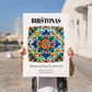 Birštonas, Lithuania – Travel Wall Art, no-text version framed in wood
