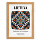 Lietuva, Lithuania – Wanderlust Wall Decor, set in oak frame