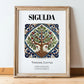 Sigulda, Latvia – Wanderlust Wall Decor, in wooden frame leaning on the floor